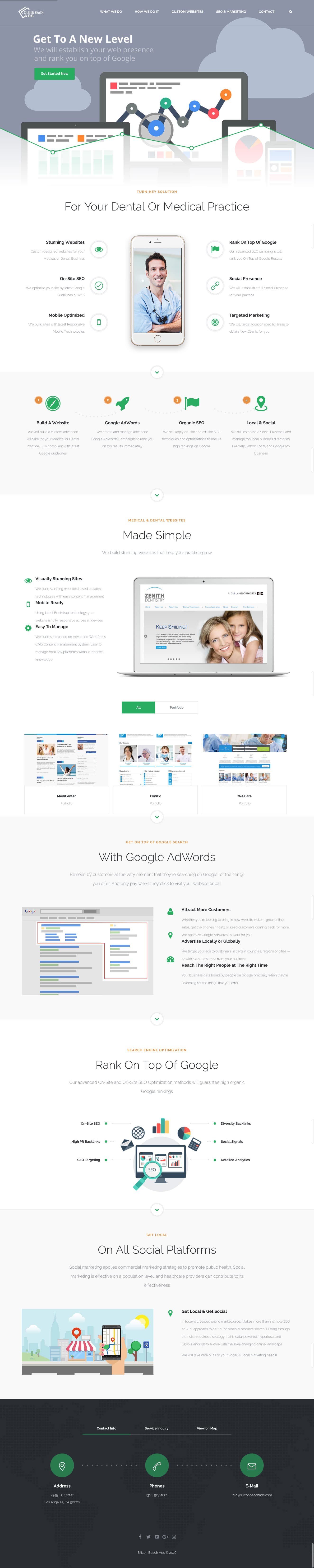 Web Design For Silicon Beach Ads | Los Angeles