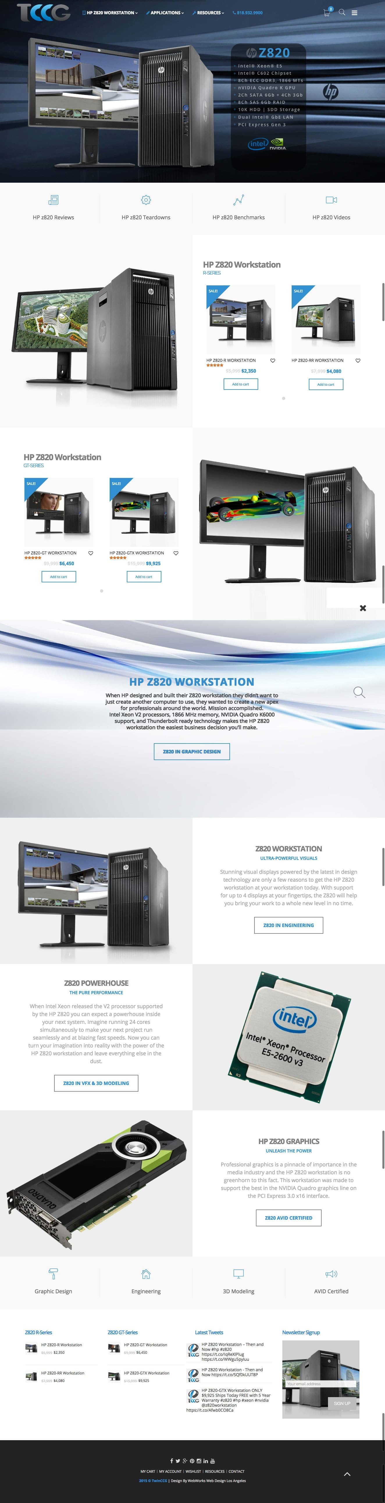 Web Design for TwinnCCG | Los Angeles