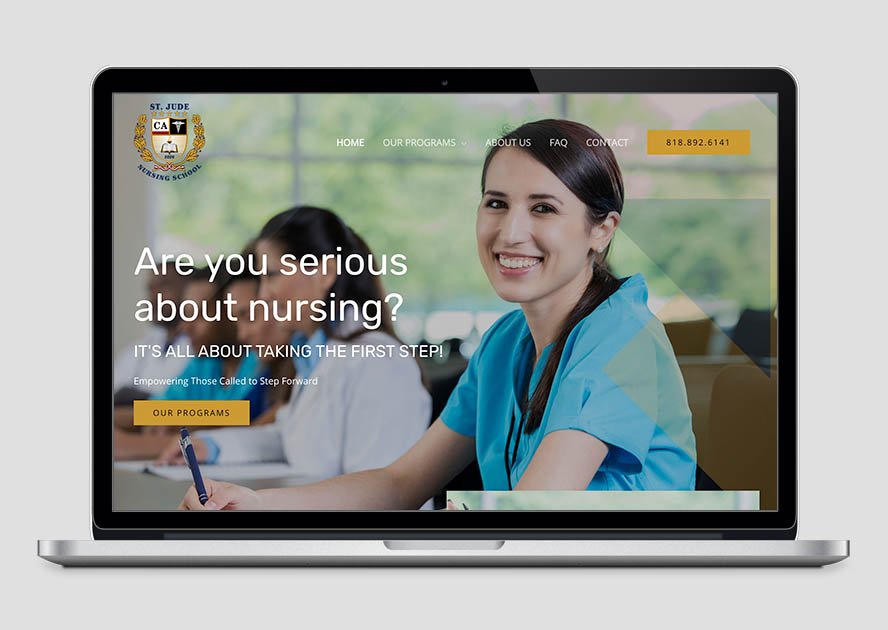 Web Design for ST Jude Nursing School